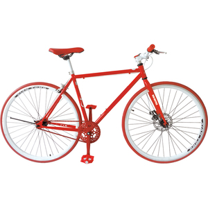 Vélo de montagne à pignon fixe en titane pour hommes, vitesse unique avec frein à disque, roues 700c, fourche en alliage d'acier et d'aluminium - Product Image 2