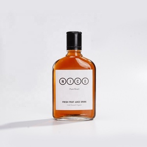 Hot 100ml 200ml 350ml 500ml rõ ràng Cold brew nước giải khát cà phê nước trái cây Chai Thủy Tinh Phẳng vuông Rượu <span class=keywords><strong>Flask</strong></span> chai với nắp nhôm - Product Image 4