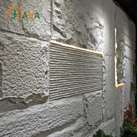 Revêtement mural en pierre artificielle PU de haute qualité, certifié SGS, pour la décoration d'appartements de luxe