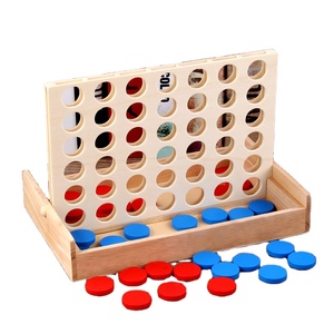 Precoce educativi Collegare in una fila di bordo di legno a quattro <span class=keywords><strong>colori</strong></span> di <span class=keywords><strong>gioco</strong></span> per i bambini - Product Image 2