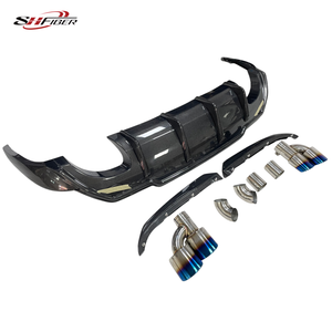 Spoiler Posteriore e Diffusore in Fibra di Carbonio Stile TMS per Lexus GS250, 300h, GS350, F SPORT, GSF 2012-2022 - Product Image 1
