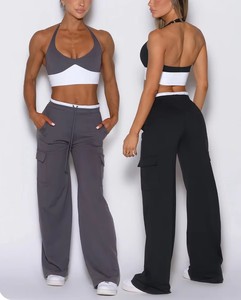 Conjuntos de Yoga Transpirables y Ligeros de Alta Calidad para <span class=keywords><strong>Mujer</strong></span>, 2 Piezas, Cierre con Cordón, <span class=keywords><strong>Ropa</strong></span> Deportiva para Gimnasio, Entrenamiento y Fitness - Product Image 2