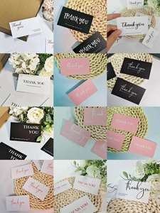 Cartes de remerciement personnalisées avec logo holographique en forme de <span class=keywords><strong>cœur</strong></span>, livraison rapide, pour cartes de shopping avec logo, étiquette d'emballage - Product Image 5