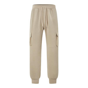 Pantalones Cargo Dongfei para Hombre, Cintura Elástica Reforzada, con Bolsillos, Estilo Casual para Trabajo, Transpirables, para Primavera y Otoño - Product Image 3