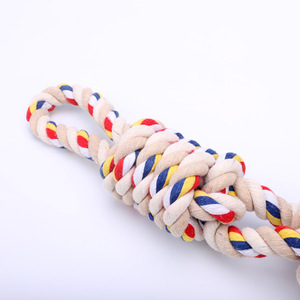 Großes Baumwollseil-Spielzeug für Hunde und Katzen, interaktives Kauspielzeug, bissfest, für Zerrspiele, Haustierzubehör - Product Image 3