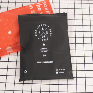 뜨거운 판매 바이오 분해성 양말 속옷 의류 지퍼 가방 플라스틱 Resealable 옷 포장 젖빛 애 가방 - Product Image 1