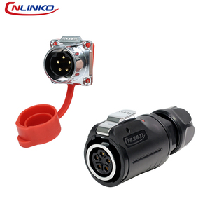 Lp24 nam 5 pin nối dây cáp cắm nữ bảng điều chỉnh ổ cắm không thấm nước kết nối điện - Product Image 2