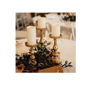 Hot Selling or aluminium bougie pilier titulaire pour la décoration de mariage - Product Image 1