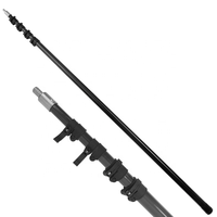 Perche télescopique en fibre de carbone haute résistance, professionnelle, pour le nettoyage des panneaux solaires et des fenêtres, légère
