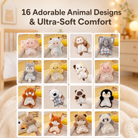 Ensemble de porte-clés en peluche animaux de la forêt, pendentif de sac brodé, cadeau anti-stress