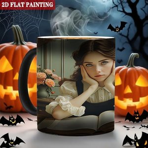 Heat Activated <b>Magic</b> Mug 11oz Ceramic Frosted Black Surprise Reveal <b>Cup</b> Festival Gift - Product Image 6