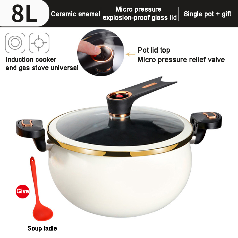 Louche à soupe blanche