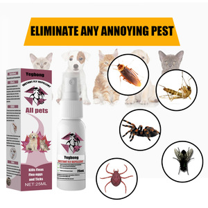 Yegbong Spray Répulsif Anti-Insectes pour Animaux de Compagnie 25ml avec <span class=keywords><strong>Perméthrine</strong></span> et Tétraméthrine Contre les Puces, les Œufs de Puces, les Tiques et les Nuisibles Volants - Product Image 4
