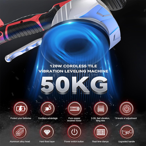 Máquina Vibradora Inalámbrica de 18V con Batería de Litio para Colocación de Azulejos, Porcelana y Pavimento, para Uso Industrial y Doméstico - Product Image 6