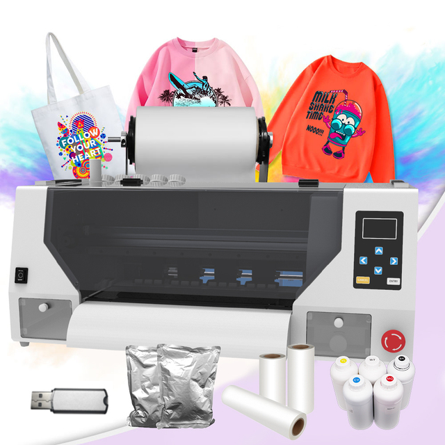 KECAI 30CM DTF Printer Metal Desktop Clothes Tshirt Inkjet Printers Double-head XP600 Impresora Printing Machine A3 Dtf Printer