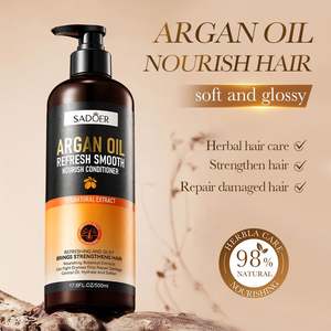 OEM SADOER aceite esencial <span class=keywords><strong>para</strong></span> el cabello Natural anticaspa Marruecos Argan aceite <span class=keywords><strong>para</strong></span> el cabello Champú Acondicionador orgánico cuidado del cabello conjunto - Product Image 3