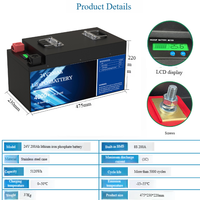 Batterie au lithium RV LiFePO4, grande capacité 24V 200Ah, batterie de stockage d'énergie pour camping-car et vente ambulante