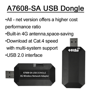 อัปเดต 4G USB Dongle A7608 CAT4 การ์ดเครือข่าย LTE รองรับหลายระบบ WEB UI ชิป Qualcomm อะแดปเตอร์เครือข่ายไร้สาย All-<span class=keywords><strong>Net</strong></span> Dongles - Product Image 3