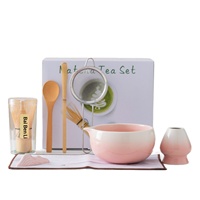 Bol à matcha en céramique de style japonais, ensemble de thé matcha Dehua, support pour fouet, brosse, accessoires pour la cérémonie du thé, outils pour la préparation du thé