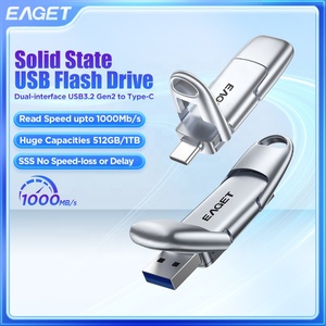 Eaget แฟลชไดรฟ์ยูเอสบี3.0ของขวัญ upto 1000เมกะไบต์/วินาทีมินินิ้วหัวแม่มือ512GB/1TB memoria USB Stick 3.0โลหะผสมสังกะสีไดรฟ์ปากกาแฟลชไดรฟ์ดิสก์ pendrive - Product Image 2
