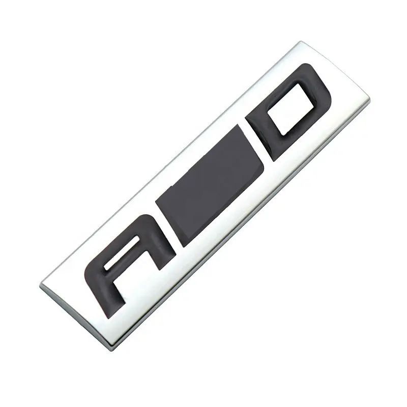 Metal 4*4 V8 V6 AWD Logo Car Emblem Premium 3D Badge Auto Door Fender Sticker Side Wing Decal