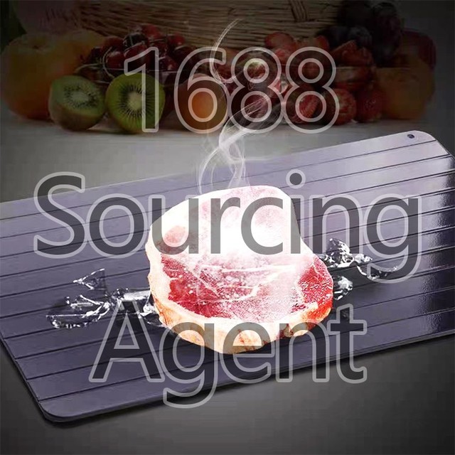 Popular Fast Defrosting Tray Aluminum Thawing Tray with Silicone Meat Rapid Defrosting Tray