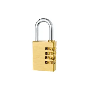 עיצוב מותאם אישית חומר פליז סיטוני פליז padlock 4 ספרות מנעול מפתח קוד