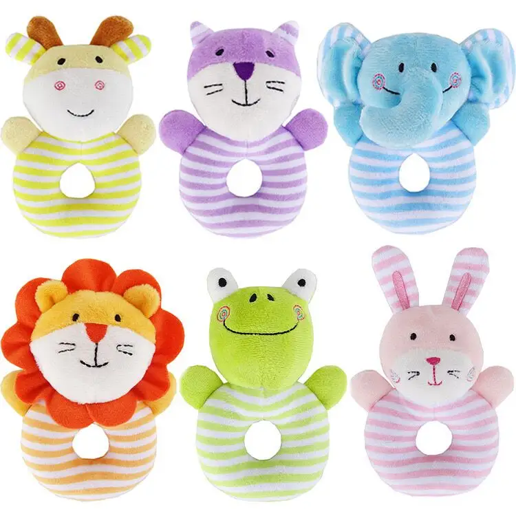 Bán buôn giáo dục vải mềm bé cầm tay Rattle Búp bê đồ chơi cho trẻ em