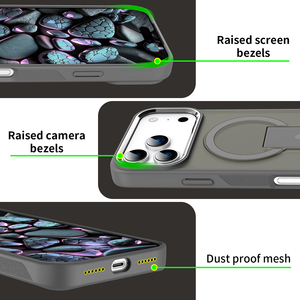 เคสโทรศัพท์ CHAOYIDIAN สำหรับ iPhone 17 Pro Max รองรับการชาร์จไร้สายแบบแม่เหล็ก พร้อมขาตั้งพับได้ ฝาหลังแบบด้าน - Product Image 2
