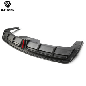 Diffuseur de pare-chocs arrière en fibre de carbone <span class=keywords><strong>s</strong></span>èche MODEL <span class=keywords><strong>S</strong></span> <span class=keywords><strong>W</strong></span>/h LED pour Tesla Model <span class=keywords><strong>S</strong></span> Kit de carrosserie extérieur en carbone véritable Protecteur de pare-chocs Remplacer - Product Image 6