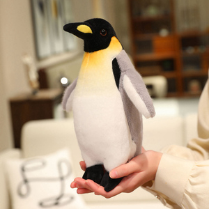 Jouets en peluche de pingouins de simulation en gros, jouets en peluche de pingouins empereurs, petits jouets en peluche de pingouins personnalisés, cadeaux d'anniversaire pour enfants - Product Image 3