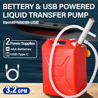 UKCA Certificado 3.2GPM Boquilla Estación de aceite Dispensador de combustible Bomba centrífuga Batería USB Operado ATEX Certificado Plástico Alto
