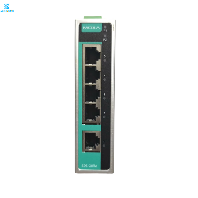EDS-205A Industrial Ethernet Switch Managed Network Switch DIN Rail Mountable Fast Ethernet Switch Industrial Grade Network Swit