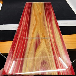 IRODORITAI GLASS Lightweight Custom Colors Available Translucent Dyed Wood Veneer <b>Acrylic</b> Panel Modern Backlit Hospital Dining - Product Image 1