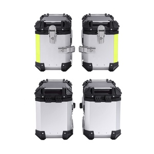 RACEPRO <span class=keywords><strong>Bauletto</strong></span> Portaoggetti in Lega di Alluminio 30L 38L Nero Argento, Borse Laterali Universali per <span class=keywords><strong>Moto</strong></span> all'Ingrosso - Product Image 3