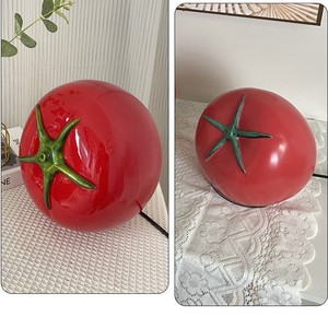 Lampe de bureau en forme de tomate, lumière LED, 220V, interrupteur AC, pour chambre à coucher, éclairage décoratif de chevet - Product Image 4