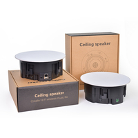Haut-parleur de plafond commercial 6,5 pouces 2x60W Stéréo Actif Coaxial Maître-Esclave Audio WiFi AirPlay DLNA APP CS-2