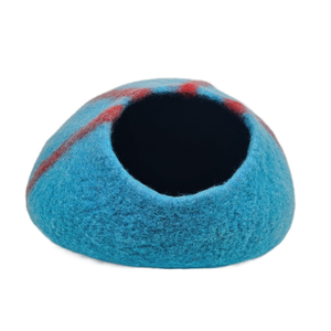 Cama para gatos de fieltro Premium de lana merino 100% hecha a mano, cueva para gatos de interior, cama para gatos de fieltro para interior - Product Image 2