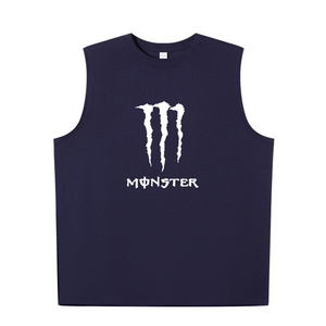 Men's Sporty Fitness Vest Tight Training Round Neck Waistcoat High Elastic Quick-Drying Sports <b>Running</b> Top - Product Image 1