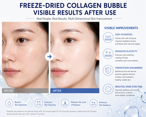 มาส์กใต้ตาไบโอคอลลาเจนแบบฟรีซดราย สำหรับรอยคล้ำและอาการบวมใต้ตา ขายส่ง - Product Image 3
