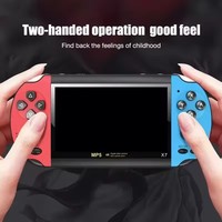 Console de jeu vidéo portable avec écran de 4,3 pouces et mémoire intégrée de 8 Go, X7 PLUS
