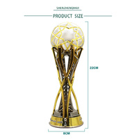 Nouveau design de trophée sportif personnalisé, médaille commémorative de championnat, trophée de football gravé sur mesure