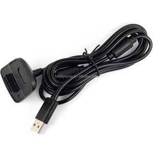 Cable de carga USB de doble anillo magnético de 1,8 m, controlador de juego inalámbrico, Gamepad, cargador de energía, conexión de transmisión para x-box <span class=keywords><strong>360</strong></span> - Product Image 5