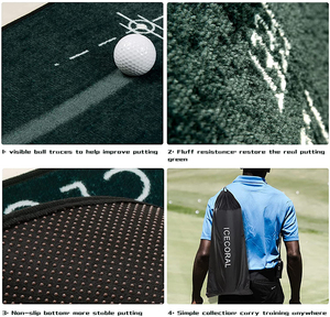Indoor Hot Selling Putting <strong>Golf</strong> <strong>Mat</strong> Office Artificial Grass Hitting Net and Trainer <strong>Mat</strong> - Product Image 3