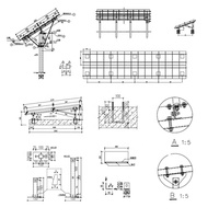 Support de panneau solaire universel en acier galvanisé ERW de qualité industrielle pour kit de fixation au sol pour structure tubulaire