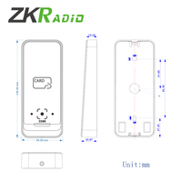 Lector de Metal RFID de Código QR Impermeable de 13.56MHz WG RS485 USB para Control de Acceso
