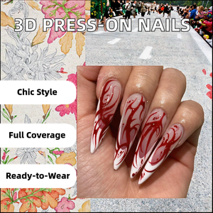 <span class=keywords><strong>Uñas</strong></span> Postizas de Lujo, 24 Piezas, Duraderas, Estilo Francés, <span class=keywords><strong>Uñas</strong></span> <span class=keywords><strong>Acrílicas</strong></span> Mecánicas de Presión, <span class=keywords><strong>Uñas</strong></span> Artificiales para Dedos - Product Image 2