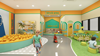 Meubles de terrain de jeu intérieur hautement personnalisables Centre d'amusement coloré pour enfants pour les cours de soins Taille en gros Kids Play