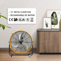 Ventilateur tour industriel de 30 pouces avec moteur en cuivre de puissance 180W et tambour en métal facile à déplacer avec roues-pour hôtels et ménages