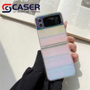 Vente chaude éblouissant dégradé papillon Laser conception PC <span class=keywords><strong>coque</strong></span> de téléphone portable dur pour Samsung <span class=keywords><strong>Zflip</strong></span> 3/4 étui de téléphone portable populaire - Product Image 5